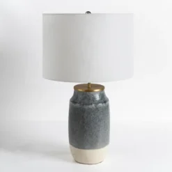 Kirkland's Home Montgomery Two-Tone Speckled Table Lamp- Table Lamps