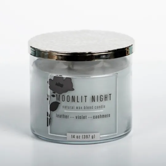 Kirkland's Home Moonlit Night Triple Wick Jar Candle- Candles