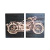 Kirkland's Home Motorcycle Wood Wall Plaques, Set Of 2- Wall Plaques