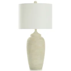 Kirkland's Home Mottled Brie Ridge Table Lamp- Table Lamps