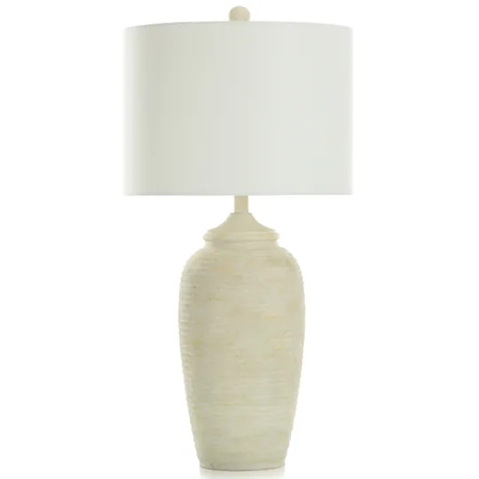 Kirkland's Home Mottled Brie Ridge Table Lamp- Table Lamps