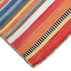 Kirkland's Home Multi Dhurri Stripe Indoor/Outdoor Area Rug, 5X7- Outdoor Rugs
