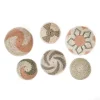 Kirkland's Home Multi Seagrass Round 6-Pc. Wall Plaque Set- Wall Plaques