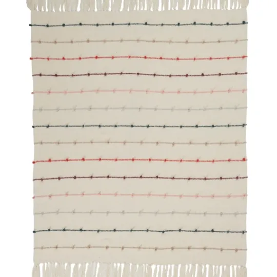 Kirkland's Home Multicolor Loop Striped Throw- Blankets & Throws