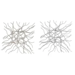 Kirkland's Home Multicolor Metal Abstract Wall Plaques, Set Of 2- Wall Plaques