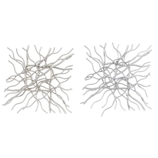 Kirkland's Home Multicolor Metal Abstract Wall Plaques, Set Of 2- Wall Plaques