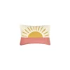 Kirkland's Home Multicolor Sunrise Hooked Wool Lumbar Pillow- Pillows