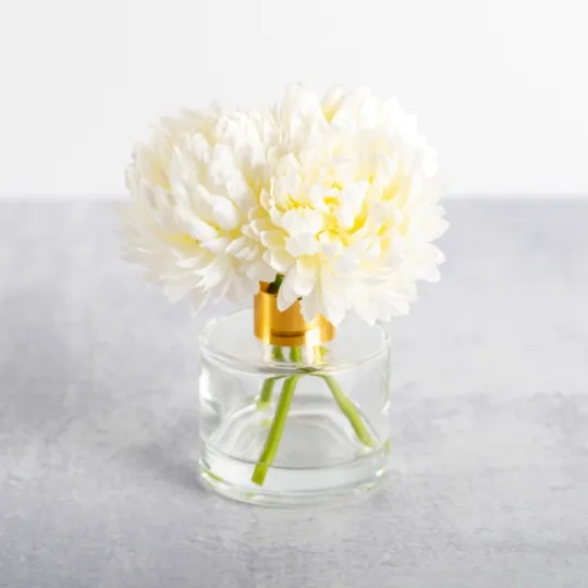 Kirkland's Home Mum Arrangement In Glass Vase- Arrangements & Greenery
