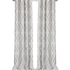 Kirkland's Home Mushroom Interlock Single Curtain Panel, 84 In.- Curtains & Drapes