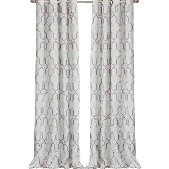 Kirkland's Home Mushroom Interlock Single Curtain Panel, 84 In.- Curtains & Drapes
