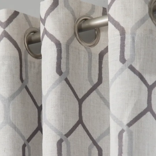 Kirkland's Home Mushroom Interlock Single Curtain Panel, 84 In.- Curtains & Drapes