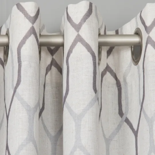 Kirkland's Home Mushroom Interlock Single Curtain Panel, 84 In.- Curtains & Drapes