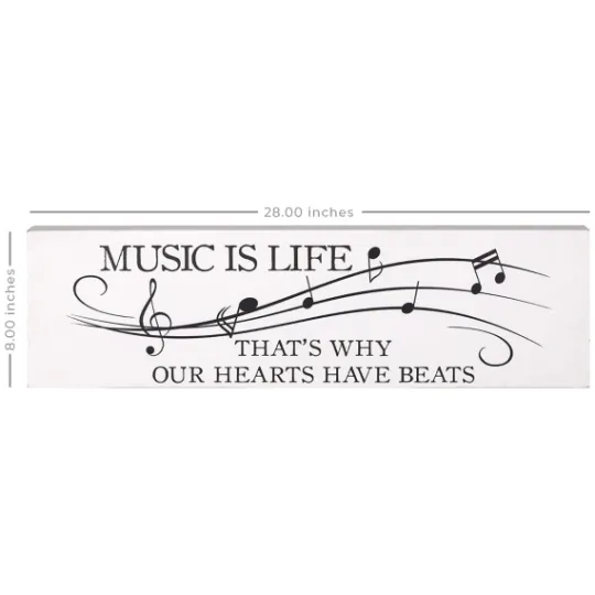 Kirkland's Home Music Is Life Wall Plaque- Wall Quotes & Signs