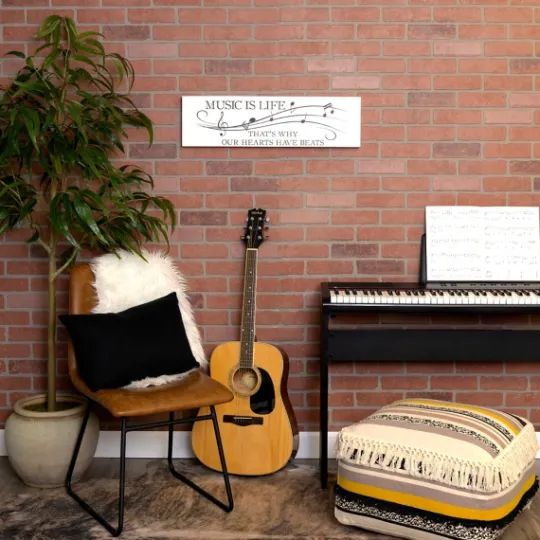 Kirkland's Home Music Is Life Wall Plaque- Wall Quotes & Signs