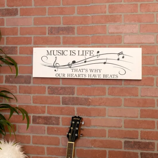 Kirkland's Home Music Is Life Wall Plaque- Wall Quotes & Signs