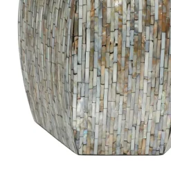 Kirkland's Home Mussel Shell Hexagonal Accent Table- Accent & End Tables