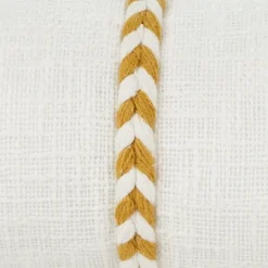 Kirkland's Home Mustard Braided Twist Lumbar Throw Pillow- Pillows