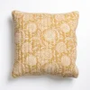 Kirkland's Home Mustard Stitched Blossoms Pillow- Pillows