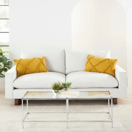 Kirkland's Home Mustard Tufted Diamond Lumbar Pillows, Set Of 2- Pillows