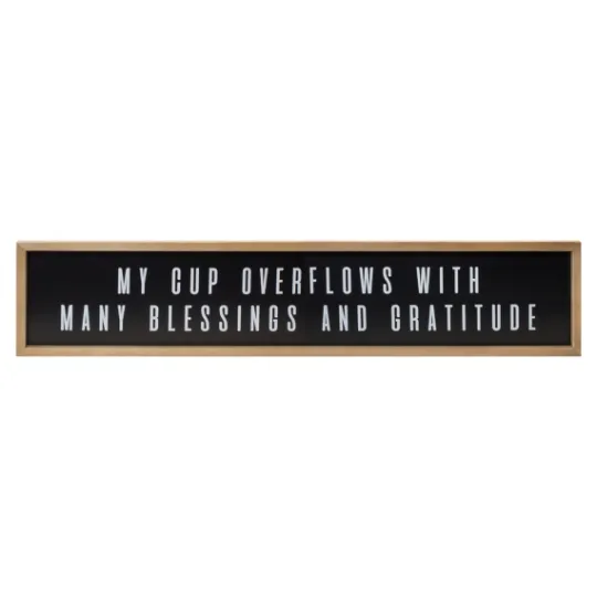Kirkland's Home My Cup Overflows Wall Plaque- Wall Quotes & Signs