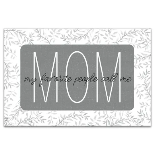 Kirkland's Home My People Call Me Mom Canvas Art Print- Wall Quotes & Signs