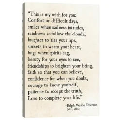 Kirkland's Home My Wish For You Canvas Art Print- Wall Quotes & Signs