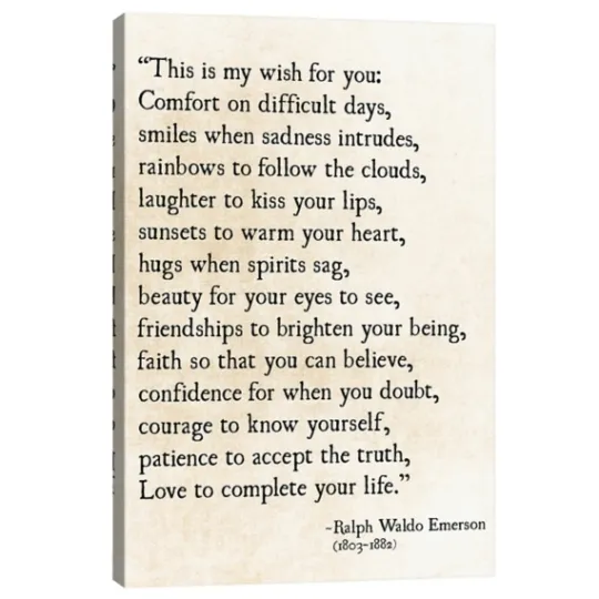 Kirkland's Home My Wish For You Canvas Art Print- Wall Quotes & Signs