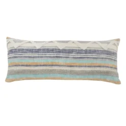 Kirkland's Home Myrtle Tufted Stripes Lumbar Pillow- Pillows