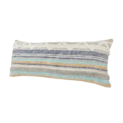Kirkland's Home Myrtle Tufted Stripes Lumbar Pillow- Pillows