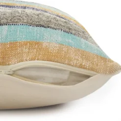 Kirkland's Home Myrtle Tufted Stripes Lumbar Pillow- Pillows