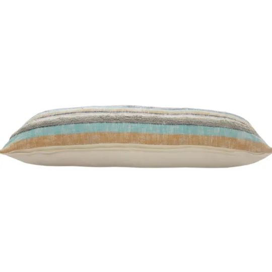 Kirkland's Home Myrtle Tufted Stripes Lumbar Pillow- Pillows