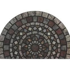 Kirkland's Home Mythos Stone Mosaic Slice Doormat- Doormats