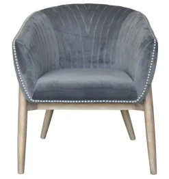Kirkland's Home Nadia Velvet Club Chair- Accent Chairs