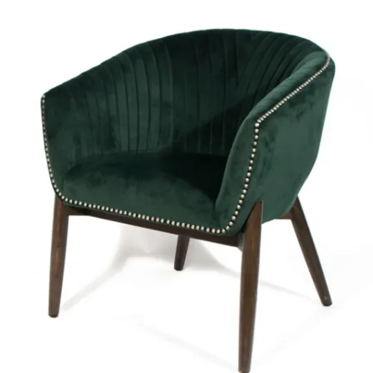 Kirkland's Home Nadia Velvet Club Chair- Accent Chairs