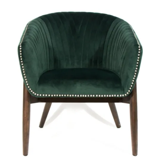 Kirkland's Home Nadia Velvet Club Chair- Accent Chairs
