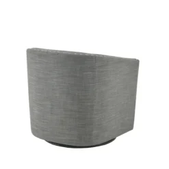 Kirkland's Home Nailhead Swivelling Barrel Accent Chair- Accent Chairs