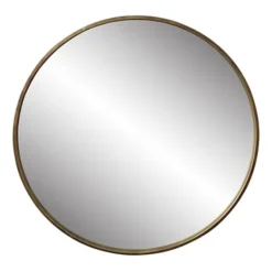 Kirkland's Home Napa Golden Round Frame Mirror- Decorative Mirrors
