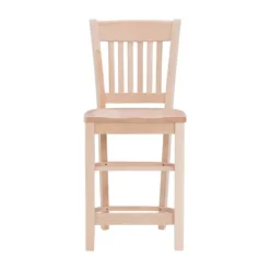 Kirkland's Home Natie Unfinished Counter Stools, Set Of 2- Bar Stools & Counter Height Stools