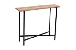 Kirkland's Home Natural Acacia Wood And Acrylic Top Console Table- Console Tables