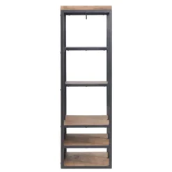 Kirkland's Home Natural Acacia Wood And Metal 5-Shelf Hall Tree- Entryway Furniture