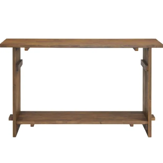 Kirkland's Home Natural Acacia Wood Farmhouse Console- Console Tables