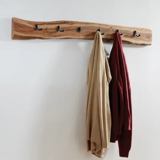 Kirkland's Home Natural Acacia Wood Live Edge Wall Hooks- Hooks