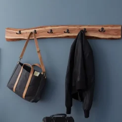Kirkland's Home Natural Acacia Wood Live Edge Wall Hooks- Hooks