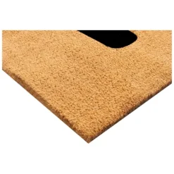 Kirkland's Home Natural And Black Coir Hello Doormat, 36X24 In.- Doormats