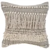 Kirkland's Home Natural And Black Cozy Fringe Pillow- Pillows