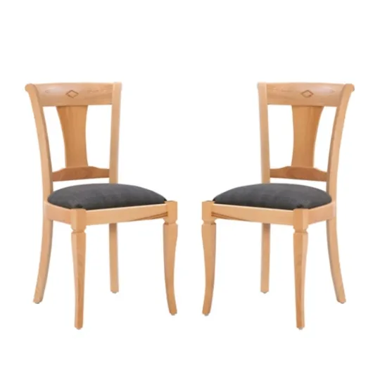 Kirkland's Home Natural And Gray Linen Dining Chairs, Set Of 2- Dining Chairs