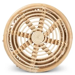 Kirkland's Home Natural Boho Rattan Weave Accent Table- Accent & End Tables