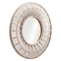 Kirkland's Home Natural Bone Safari Framed Mirror- Framed Mirrors