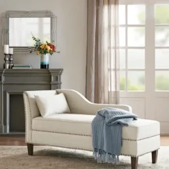 Kirkland's Home Natural Brett Accent Chaise Lounge- Sofas & Loveseats