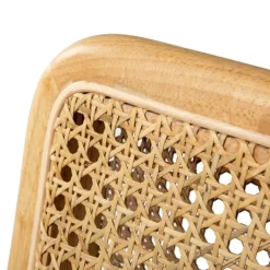 Kirkland's Home Natural Cane Back Linen Office Chair- Office Furniture